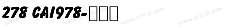 278 CAI978字体转换